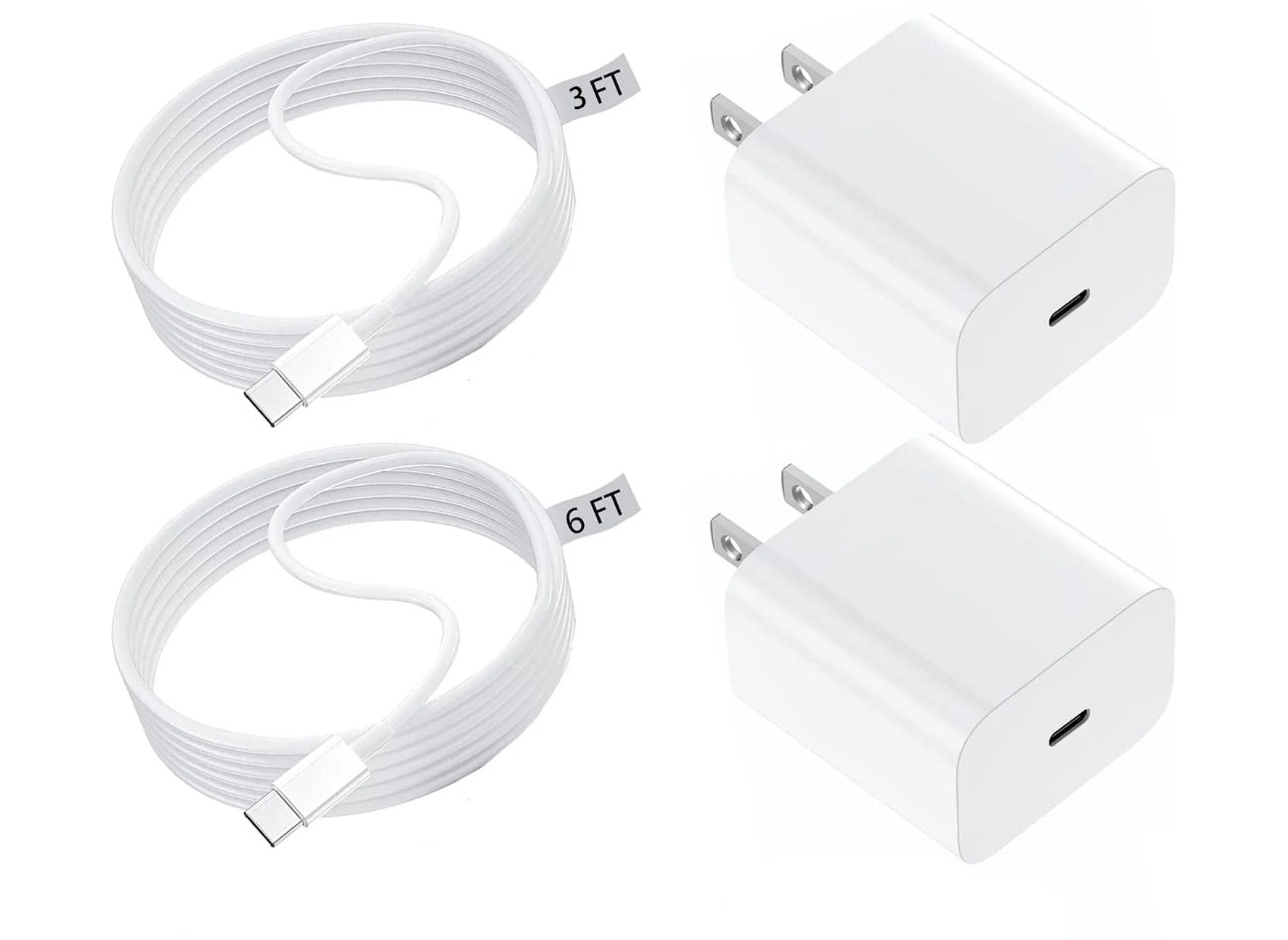 For Apple Phone Fast Charger 2Pack Type C Fast Charger Plug Adapter 6ft USB - C To Lightning Cable Cord For Apple Phone 16 1514 13 13 Pro 12 Pro 12 Max 11 Xs Max XR X SE, IPad, AirPods
