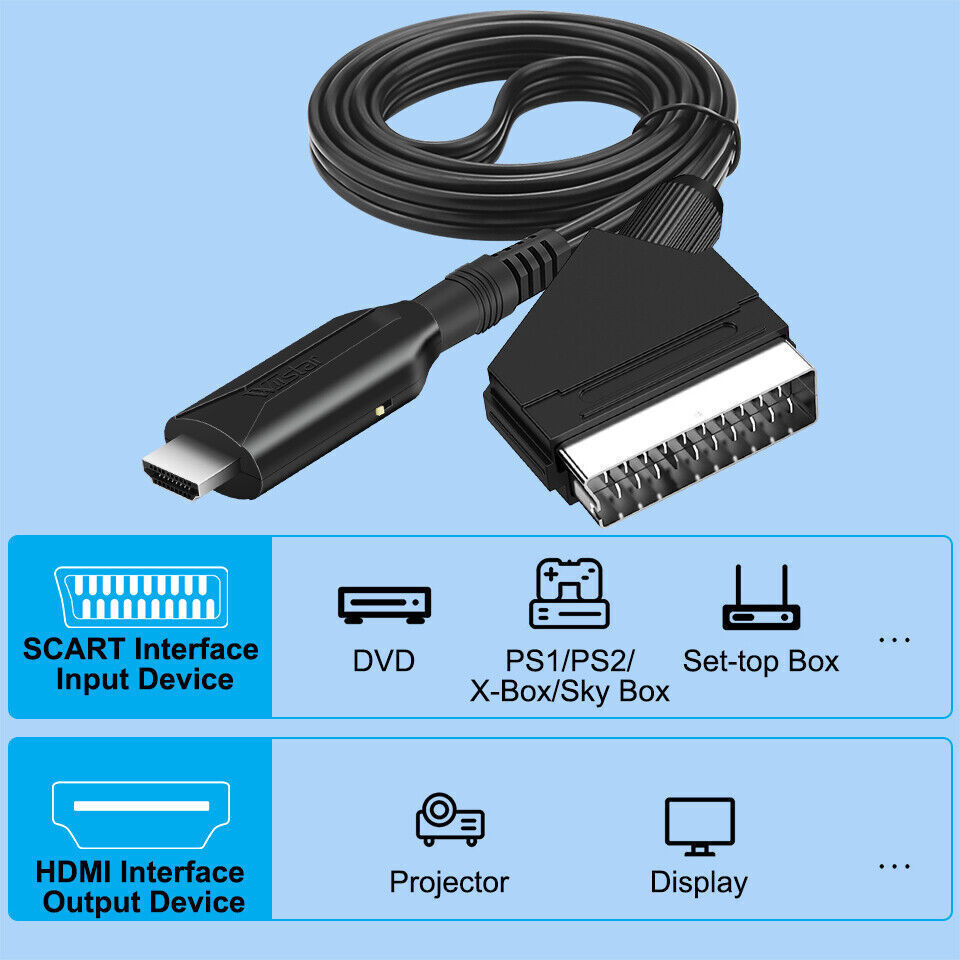 SCART To HDMI Data Cable