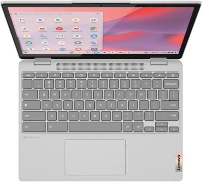 Lenovo IdeaPad Flex 3 Chromebook 12.2" WUXGA Touchscreen Laptop (Intel N100, 8GB RAM, 128GB SSD, ChromeOS) - Grey | 2-in-1 Convertible Laptop - Image 4