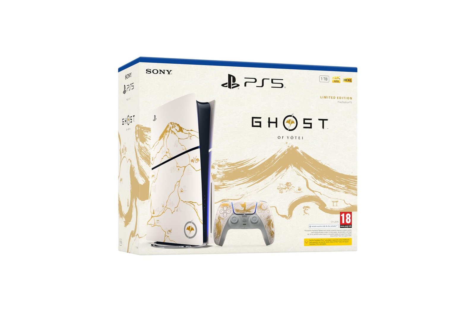 PlayStation 5 Console – Ghost of Yotei Gold Limited Edition Bundle - Image 2